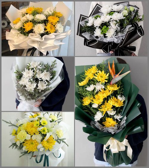 广东梅州市兴宁市刁坊镇新坪塘村白事花束代送